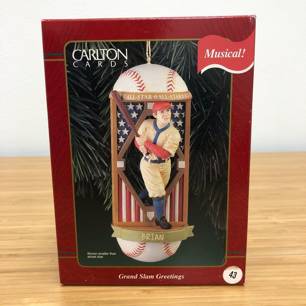 Carlton‎ Cards Baseball Ornament Multicolor Musical Grand Slam